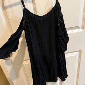 Off the shoulder black summer dress size s